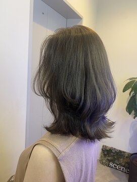 シーン 池袋(scene.) scene.【シーン】【池袋 西口徒歩3分】韓国 カーキグレージュ