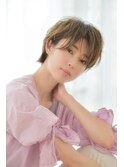 ハンサムショート/ミルクティーアッシュ/20代30代40代50代