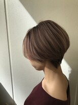 ナンバー エアロ 横浜(N° +aero)&nbsp;大人可愛い20代30代40代小顔ワンサイドショートボブ丸み前下がり