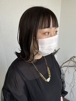 ヘアークリエイションソイ(HAIR CREATION SOI)&nbsp;ぱつっとおん眉×インナーカラー