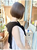 フレンチガーリーオン眉ショートボブウルフプリカールくすみブル