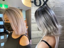 ヘアメイク フォックス 錦店(hair make FOX)の雰囲気（バレイヤージュもインナーカラーなどデザインカラーはここで◎）