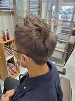 ヘアアンドメイク イムス(hair&make imus) 【imus】グレーシルバー刈上げショート