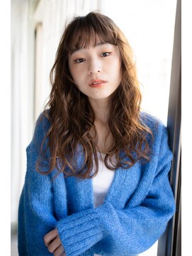 マグノリア オモテサンドウ(MAGNOLiA Omotesando) エアウェーブでかけるベビーバングのぬけ感MIXパーマ