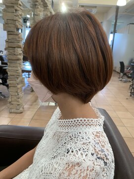 リー 甲子園(Lee) ショートボブ×キャロットオレンジ2☆