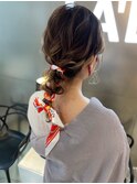 編みおろしヘアセット