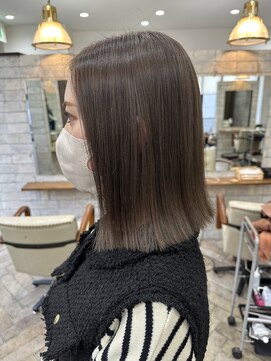 チュル 福島(CHULU) 【グレイアッシュカラーと髪質改善トリートメント】