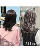 エクステ専門店あるじゃんすー 小倉店&nbsp;ブラック×ホワイトシルバー#シールエクステ#ハイライト#小倉