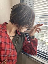 エル オオサカ 心斎橋店(L. OSAKA)&nbsp;ショートレイヤーボブ_ショコラアッシュ斜めバング_Y88