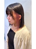 20代30代大人かわいいインナカラーラベンダーピンク池袋東口