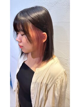 アジールヘア 池袋東口店(agir hair) 20代30代大人かわいいインナカラーラベンダーピンク池袋東口