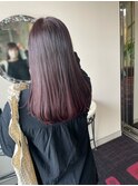 ロングヘア×艶ピンク