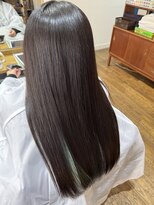 フレイムスヘアーアンドリラックス 西川口店 髪質改善トリートメントエメラルドインナーカラー