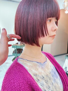 シビバイレボ(CIBI by revo) 地毛風カラー/ナチュラルレイヤーカット/ショートボブ[船橋]