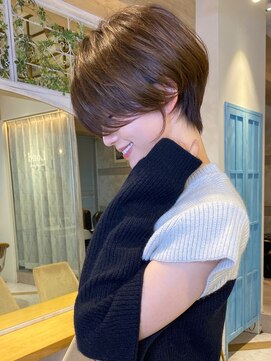 ロンド ストラーダ 心斎橋(Lond strada) ショート×ハイライト白髪ぼかし×シアーカラー[心斎橋]