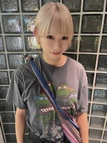 ペレ 梅田(PELE)&nbsp;前髪/アンブレラカラー/こなれミディ/イメチェン/ウェーブパーマ