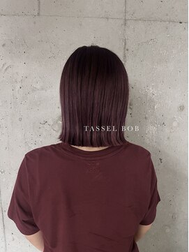 リリアン(ReLien) 暖色カラー×切りっぱなしボブ