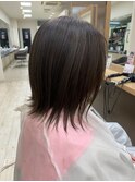 くくれる外ハネボブ×オリーブアッシュ/シークレットハイライト