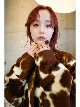 ペト(peto) TAKE_ウルフレイヤーカット+オレンジカラー◎