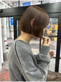ぷっつりボブ×グレージュ