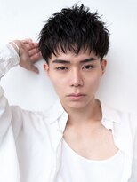 メンズショート/スパイキーショート/アップバング