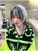 ポイントカラーデザインカラーインナーカラーハイトーンウルフ