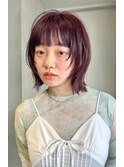 ミニウルフレイヤーカット顔周りカット前髪カット韓国ロング田町