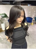 韓国風艶ロング 縮毛矯正 ストレート くびれヘア