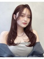 グロー オオミヤ アネックス 大宮(GLROW OMIYA ANNEX)&nbsp;韓国レイヤーブラウングレージュシースルーバング韓国ヘア