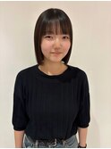 切りっぱなしボブ