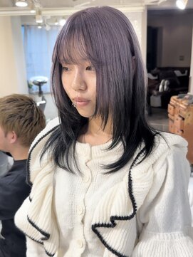 テトラ バイ ネオリーブ 横浜西口店(tetra by neolive) デザインカラー　ウルフカット　ハイトーン　横浜