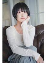 ノールート(No√)&nbsp;大人かわいいマッシュショート/小顔カット/くびれ/ネイビー/大須