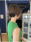 大人ショートボブ！ベージュカラー