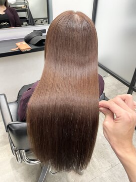 サロウィン 池袋(SALOWIN) ブリーチなしオレンジベージュ × 艶髪まとまる髪質改善 #386