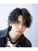 MEN’S HAIR/サーフカール/刈り上げセンターパート/札幌