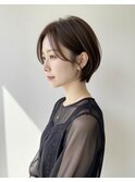 ショートカットx白髪ぼかしx髪質改善x縮毛矯正xダブルカラー
