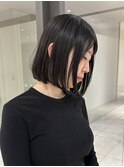ボブと透明感カラー◎