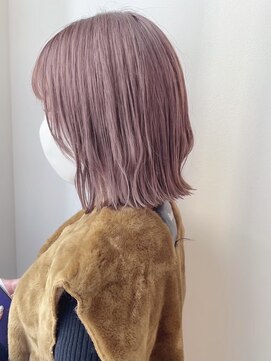 セイドット リー(Say. Ree) Say.外ハネボブレイヤーピンクベージュローズブラウンイメチェン