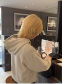 ケアブリーチで創るシルクブロンドウルフ
