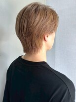 ノッポサン(Noppo3) ミルクティーベージュ ブリーチ ハイトーン 韓国風 マッシュ