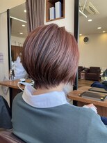 美容室ヒラトヤ 仙北店&nbsp;くびれショート×ピンクブラウン