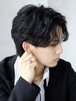 ルーシー 福岡大名店(LUCEY)&nbsp;センターパートフェザーパーマシャドウパーマメンズパーマ
