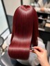 【ブリーチなしで透明感が欲しい方へ】カット+高発色カラー+トリートメント