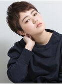 ナチュラルショートバング