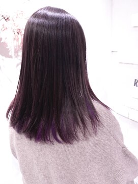 ロリム(RorriM) インナーカラー パープル ダブルカラー