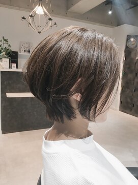 アディクト 綾瀬(ADDICT) 【ADDICT YuuYa】大人かわいい_カーキーベージュ_ショートボブ