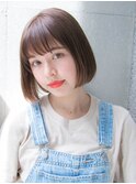 ナチュ可愛ワンレンボブ