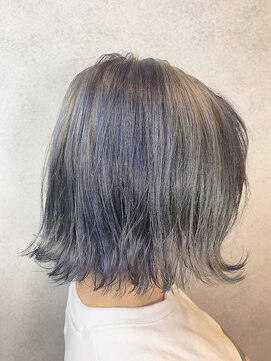 ヘアサロンエムフィス 池袋東口(HAIR SALON M Fe's) 外ハネボブ/アッシュブラウン/ネオウルフ/デザインカラー