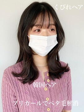 ノラキチジョウジ(NORA KICHIJOJI) #韓国ヘア#おくれ毛#エギョモリ#ボブルフ#くびれ#くびれヘア