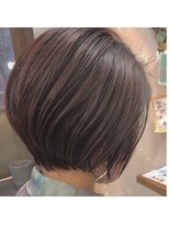 フィン(FiN by allure)&nbsp;髪質改善ショート×ピンクベージュ/下河原 聡